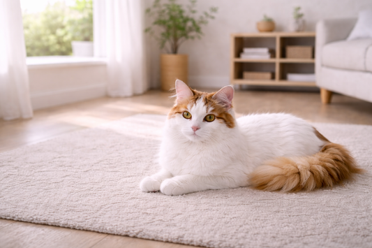 Fris en schoon huis met een ontspannen kat dankzij goede hygiëne en Pacha™ kattenbakvulling.