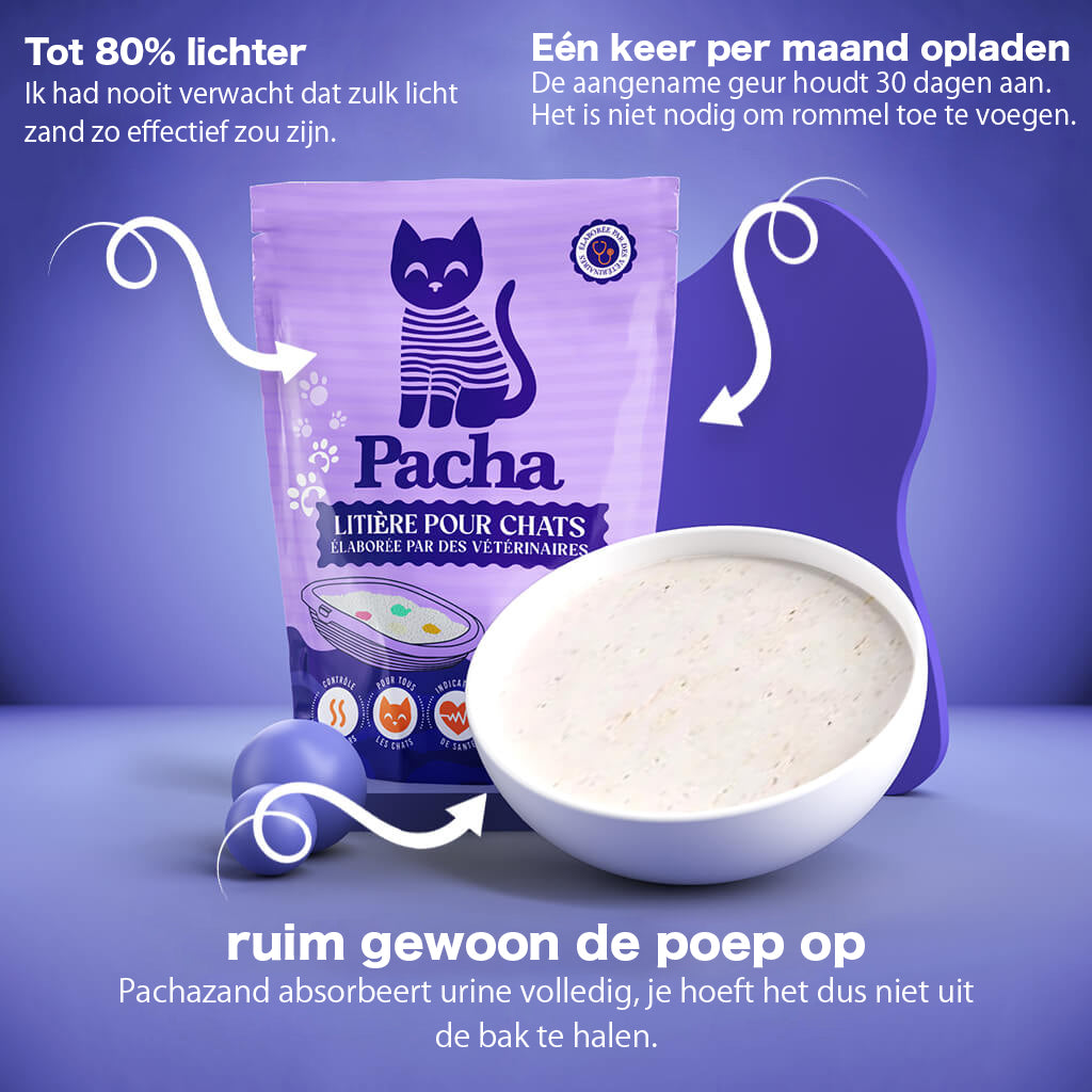 Pacha™ kattenbakvulling (3 zakken)